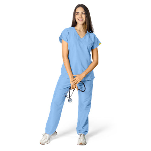 Uniforme Dama Esencial Cuello Cruzado Pantalón Clásico