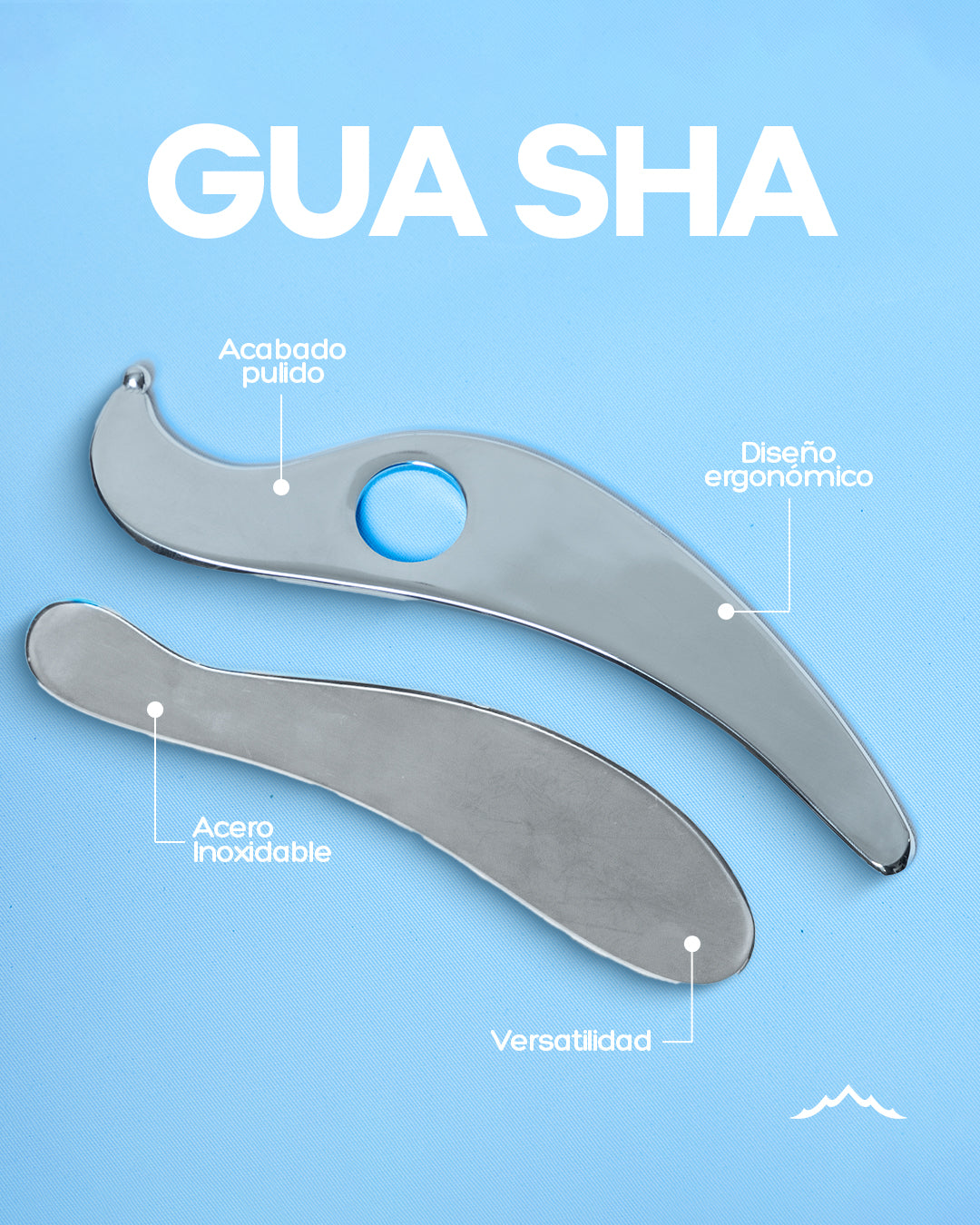 Guasha de Acero Inoxidable