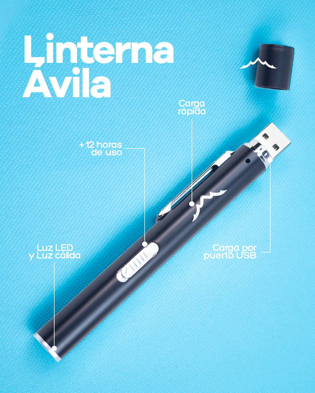 Linterna Ávila USB