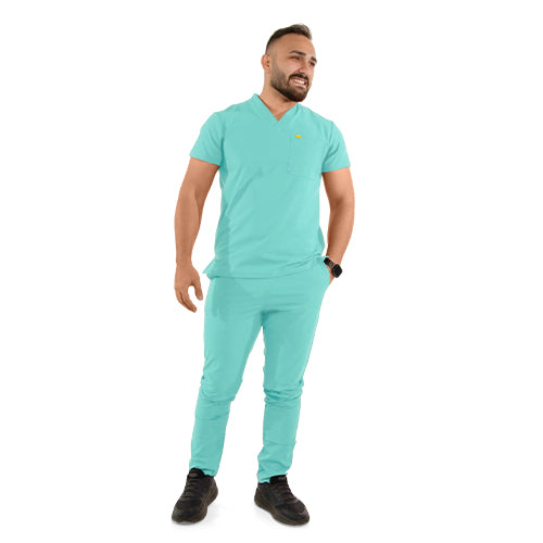 Uniforme Caballero Flex Cuello V Bota Recta