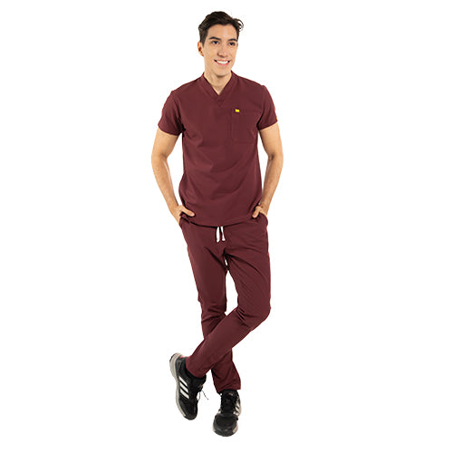 Uniforme Caballero Flex Cuello V Bota Recta