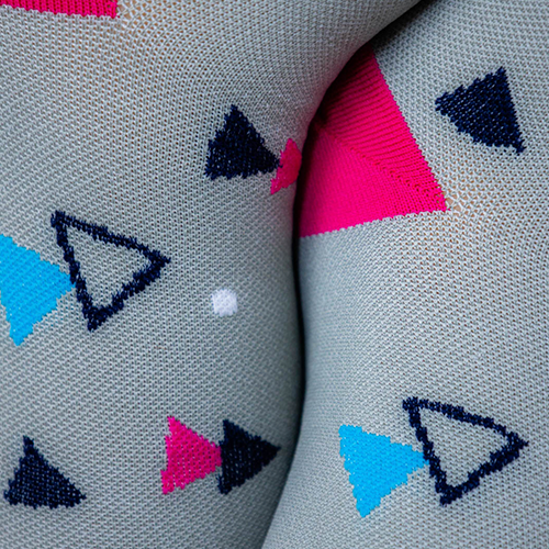 Medias Compresivas Triángulos Azules S/M