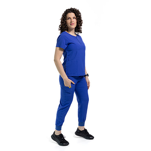 Uniforme Dama Pro Jogger S Azul Rey - Main Image