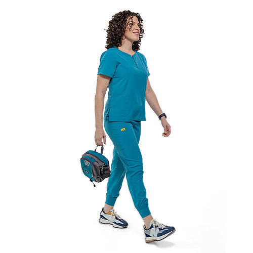 Uniforme Dama Pro Jogger S Caribbean Blue - Main Image